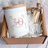 Personalised Birthday Gift Candle for Her Custom Name Scented Jar Thoughtful Keepsake for Daughter Sister Wife or Friend 30th 40th 50th 60th