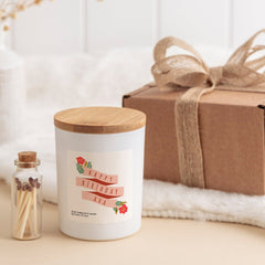 Personalised Birthday Scented Candle with Name, Happy Birthday Gift for Her Him, Colourful Flowers Birthday Present, Women Girl Teenage