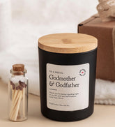 Personalised Candle Gift for Godparents Christening Thank You Keepsake for Godmother & Godfather From Baby Child Baptism Vegan Present