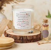 Personalised Christmas Candle Gift Custom Name Festive Jar Candle for Friend Family - Vegan Soy Wax Candle Free Gift Box Mini Matches Jar