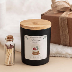 Personalised First Christmas in New Home Candle Gift for a Couple
