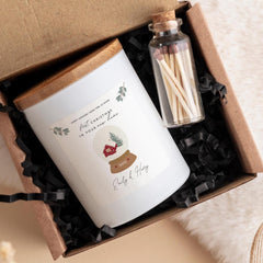 Personalised First Christmas in New Home Candle Gift for a Couple