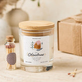 Personalised First Christmas New Home Candle Gift Cosy Winter House Design Keepsake for Couples Friends or Family Holiday Present