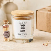 Personalised Funny Candle Gift for Husband, Boyfriend or Housemate Cheeky Birthday or Joke Present for Men Vegan Soy Wax Humour Keepsake