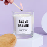 Personalised Graduation Candle Gift for Medical Student Call Me Dr. Name Fun Keepsake for New Doctor Medical School Graduates Celebrations