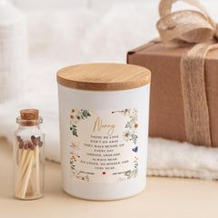 Personalised Memorial Candle ANY ROLE or NAME Remembrance Soy Wax Candle Keepsake Sympathy Gift for Loss of a Beloved Nanny Grandad Mum Dad