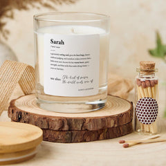 Personalised Name Candle Gift for Birthday Christmas or Just Because Thoughtful Present for Friend Sister Brother Partner or Loved One