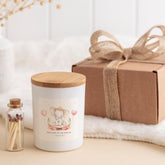 Personalised New Baby Girl Scented Candle Gift Custom Name Welcome to the World Keepsake for New Parents New Mum Dad Gift