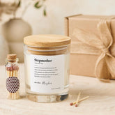 Personalised Step Mum Candle Gift Bonus Mum Cute Definition for Christmas Birthday or Thank You for Stepmum Stepmother Step Mother
