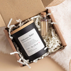 Personalised teacher thank you candle gift set Definition Difference maker Dictionary End of year school Nursery Primary Appreciation