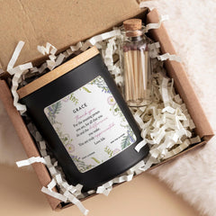 Personalised Thank You Candle Gift for Her Appreciation Keepsake for Teacher Mentor Colleague Friend