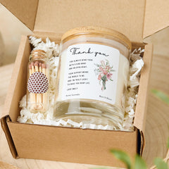 Personalised Thank You Gift Vegan Candle Appreciation Keepsake Present for Friend Teacher Mentor Colleague Nurse Doctor