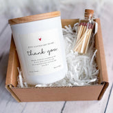 Personalised Thank You Scented Candle Gift Set Thoughtful Appreciation Present for Friend Teacher Colleague Doctor Nurse Neighbour Vegan