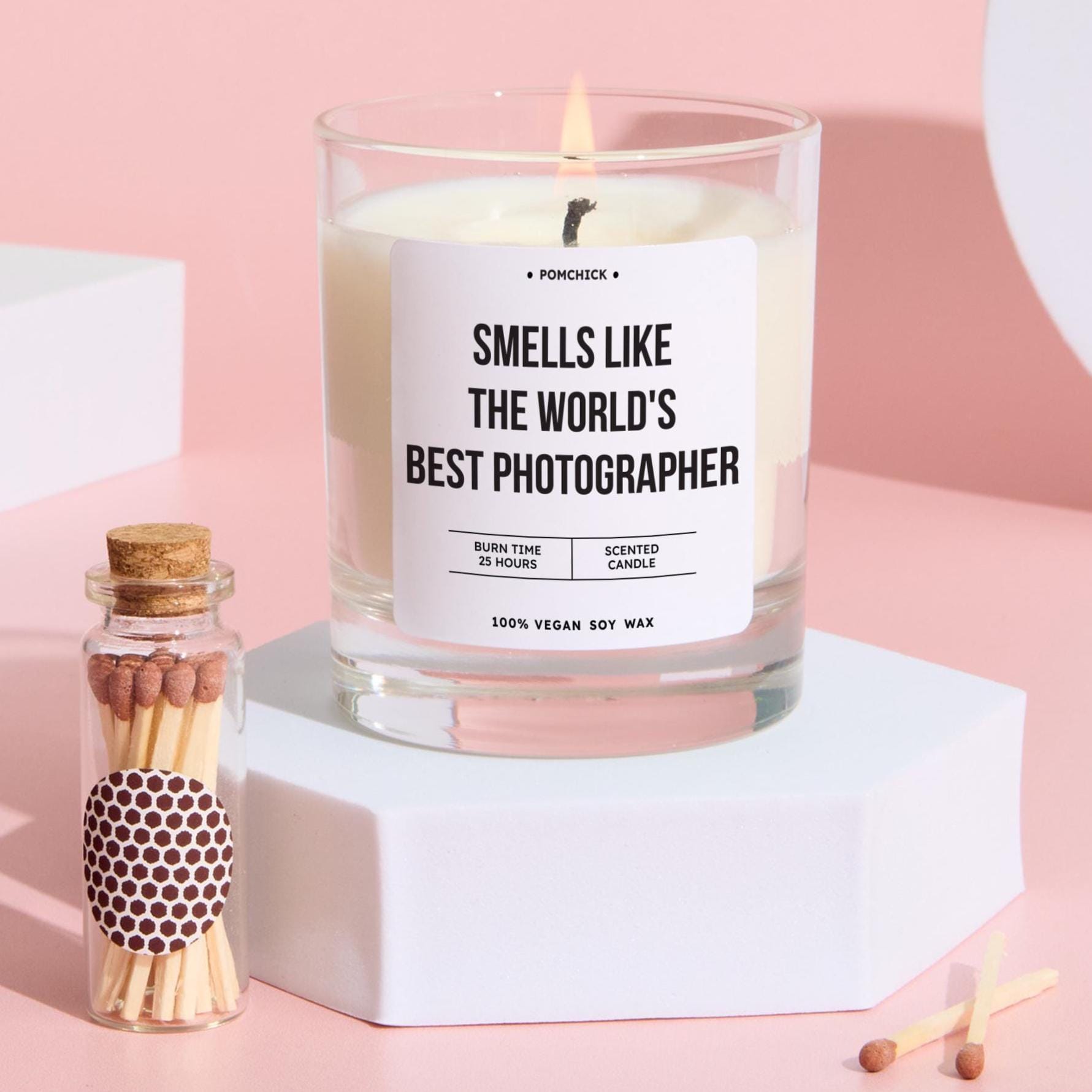 Photographer Scented Candle Gift Smells Like the World's Best Photographer Fun Keepsake for Photography Lovers Gift for Her Him Wife
