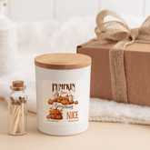 Pumpkin Spice Everything Nice Scented Candle Pumpkin Spice Scent Cosy Autumn Gift for Friends Mum Dad Grandma Home Decor September Birthday