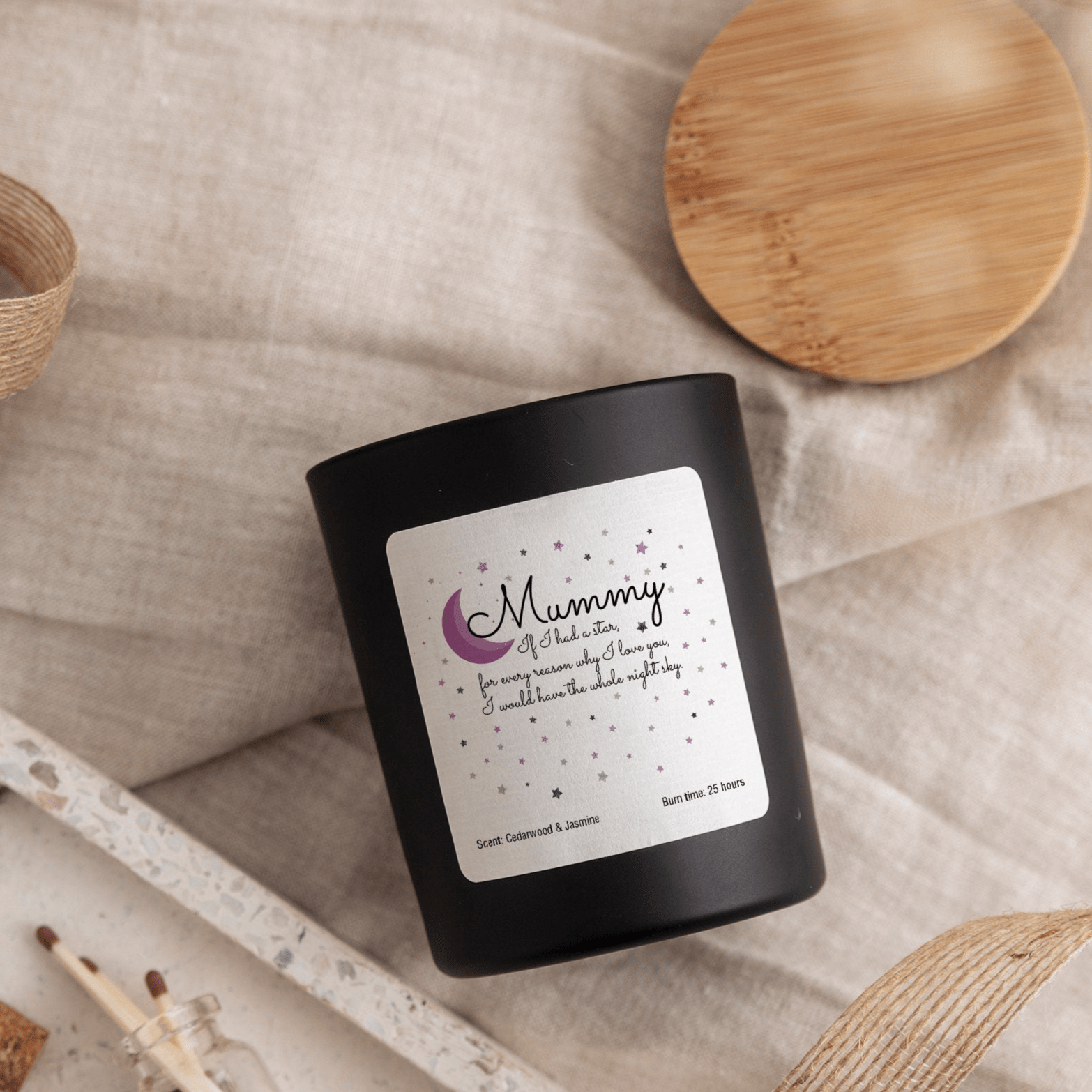 Scented candle for mummy, Mum's little stars, Mother's Day Birthday Christmas Gift, Gift for mum, New mum gift, Baby shower present