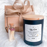 Scented Candle Thank You Gift Set for Teacher Poem Keepsake for Teacher or Mentor from Child for End of Term or Teacher's Day Appreciation