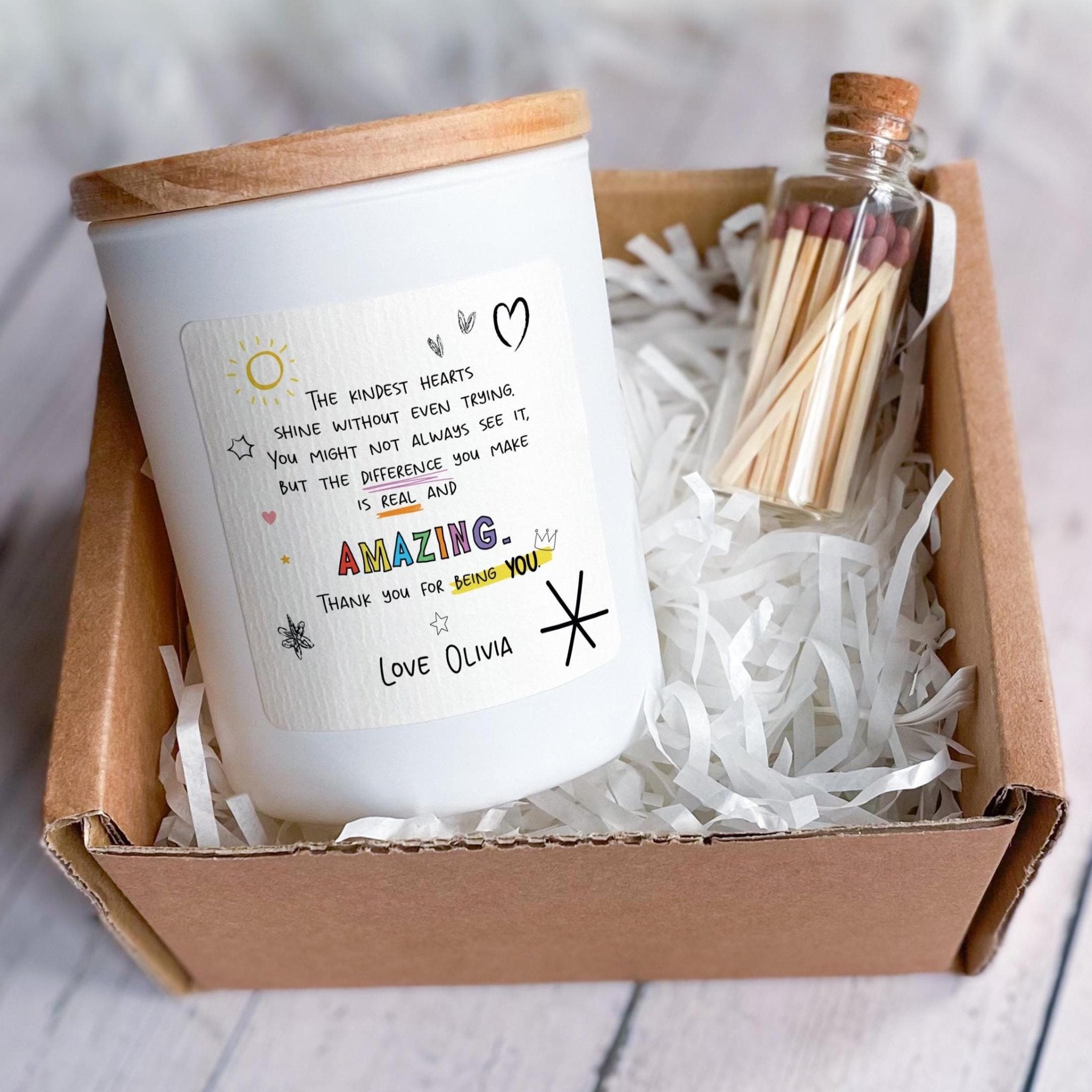 Teacher Candle Gift with Heartfelt Poem Appreciation Present for Teacher Mentor or Assistant from Child for End of Term or Teacher's Day