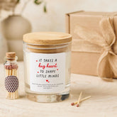 Teacher Thank You Candle Gift Personalised Keepsake End of Term Appreciation Gift Big Heart Design for Teacher appreciation