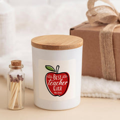 Thank you teacher scented candle gift set with name FREE gift box and matches jar Personalised end of term present Teacher appreciation