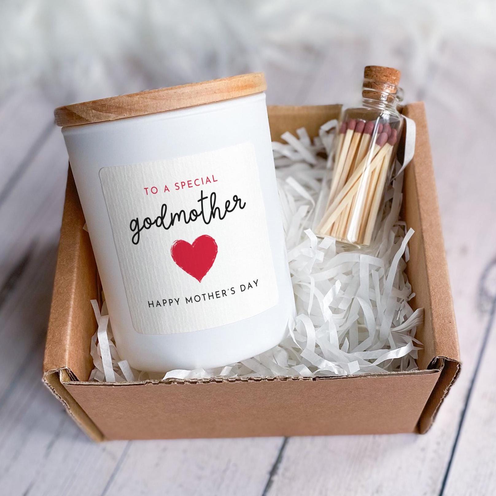 To a Special Godmother Scented Soy Wax Candle Mother's Day Gift for God Mum New God Mother Mother Happy Mothers Day Keepsake