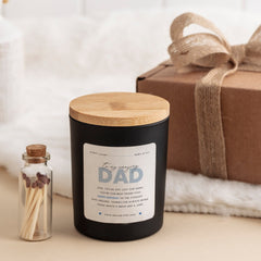 To my amazing dad scented soy wax candle gift set for dad with your text Father's Day Christmas Birthday first Fathers Day gift for daddy
