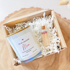 To My Amazing Mum Scented Soy Wax Candle Christmas Birthday Thank you Mother's Day gift for mummy Best Mama Present Secret Santa Vegan gift