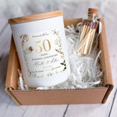 Wedding Anniversary Scented Candle Gift Celebrating 25th 30th 40th 50th or 60th Personalised Gift For Parents Mum Dad Grandparents Friend