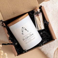 Wedding Candle Gift for Couple Personalised Engagement or Wedding Day Present for Bride and Groom Mr & Mrs Keepsake Candle Vegan Soy Wax