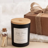 Welcome to the world new baby scented candle gift set for new mum with your text Baby boy girl Congratulations gift keepsake Baby Shower
