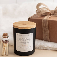 Welcome to the world new baby scented candle gift set for new mum with your text Baby boy girl Congratulations gift keepsake Baby Shower