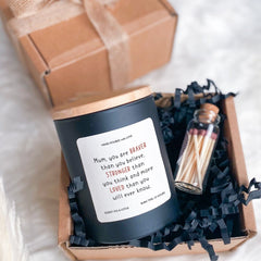 You Are Braver Than You Think scented soy wax candle Mother's Day Christmas Birthday Motivational Gift for Mummy Inspirational gift cheer up