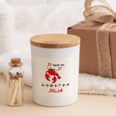 You're My Lobster Personalised Scented Candle Cute gift for Girlfriend Boyfriend Fiance Her Him Anniversary Valentine's Day Birthday Present