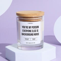 You're My Person Candle Funny Scented Gift for Best Friend Partner Girlfriend Wife Unique Keepsake for Birthday Christmas Valentine's Day