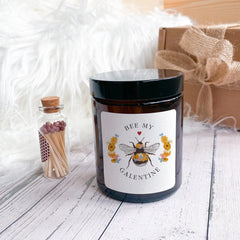 Bee My Galentine Candle Gift for Friend Her Him Soy Wax Candle Vegan Funny Cute Happy Galentines Gift for Best Friends Mum Sister Bestie happyinky