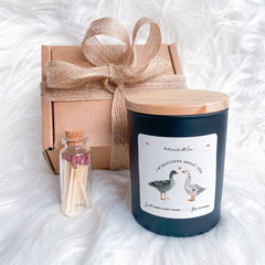 Couple Candle Gift Set I'm Quackers About You Gift for Wife Her Girlfriend Fiance Valentine's Day Birthday Christmas Cute Duck happyinky