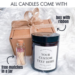 Here's to New Beginnings Scented Candle Gift Set Gift for New Job Gift Job Promotion Sobriety Home Start New Housewarming gift Xmas Present happyinky