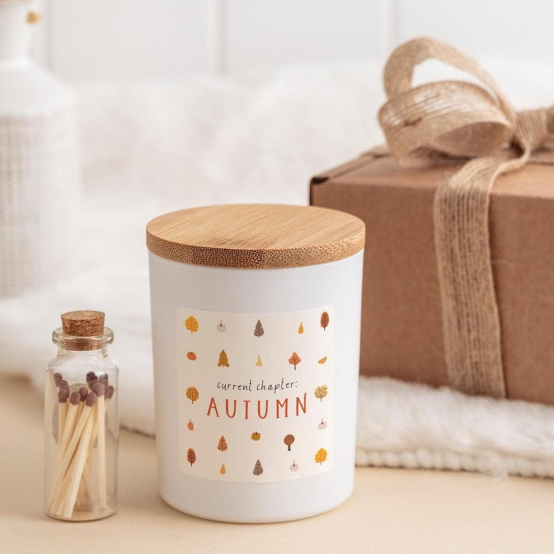 Autumn Candle Gift Set Cosy Seasonal Candle Autumn Gift for Her Fall Home Gift