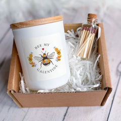 Bee My Galentine Candle Gift for Friend Her Him Soy Wax Candle Vegan Funny Cute Happy Galentines Gift for Best Friends Mum Sister Bestie