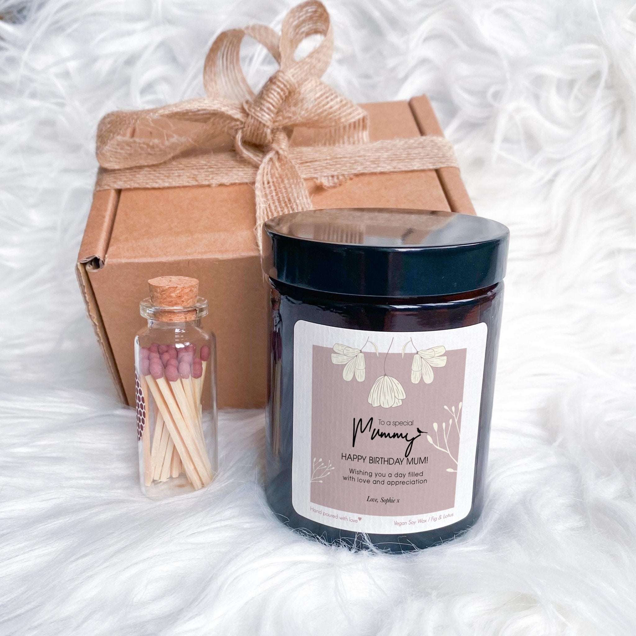 Birthday Candle Gift for Mum Elegant Keepsake for Mother's Birthday from Daughter or Son Thoughtful Present for Her Special Day