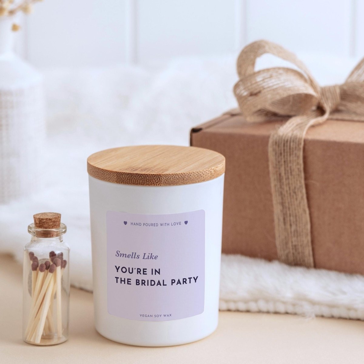 Bridal Party Proposal Gift Candle – Smells Like You're in the Party