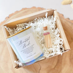 Bride Candle Gift Wedding Day Gift for the Bride from Friends or Bridesmaids Personalised Scented Candle Bridal Shower Hen Party Keepsake
