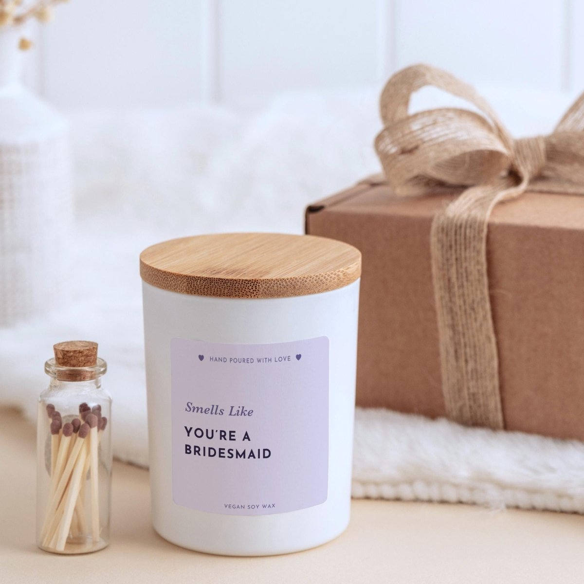 Bridesmaid Proposal Candle Gift – Bridesmaid Gift, Wedding Party Proposal Keepsake