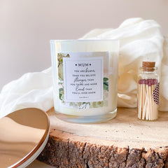 Candle Gift for Mum Mother’s Day Birthday or Christmas Present Personalised Keepsake for Her Mama New Mummy