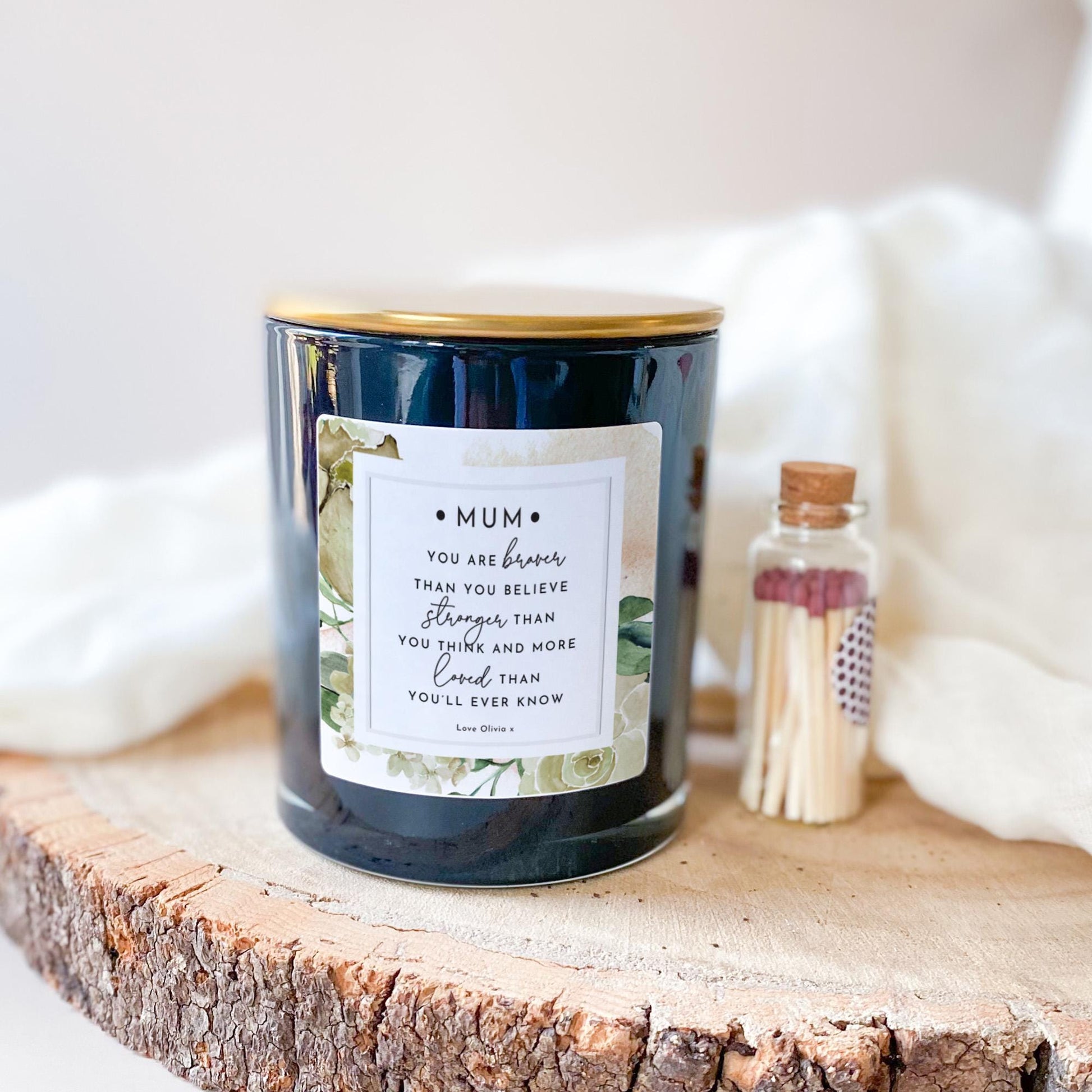 Candle Gift for Mum Mother’s Day Birthday or Christmas Present Personalised Keepsake for Her Mama New Mummy