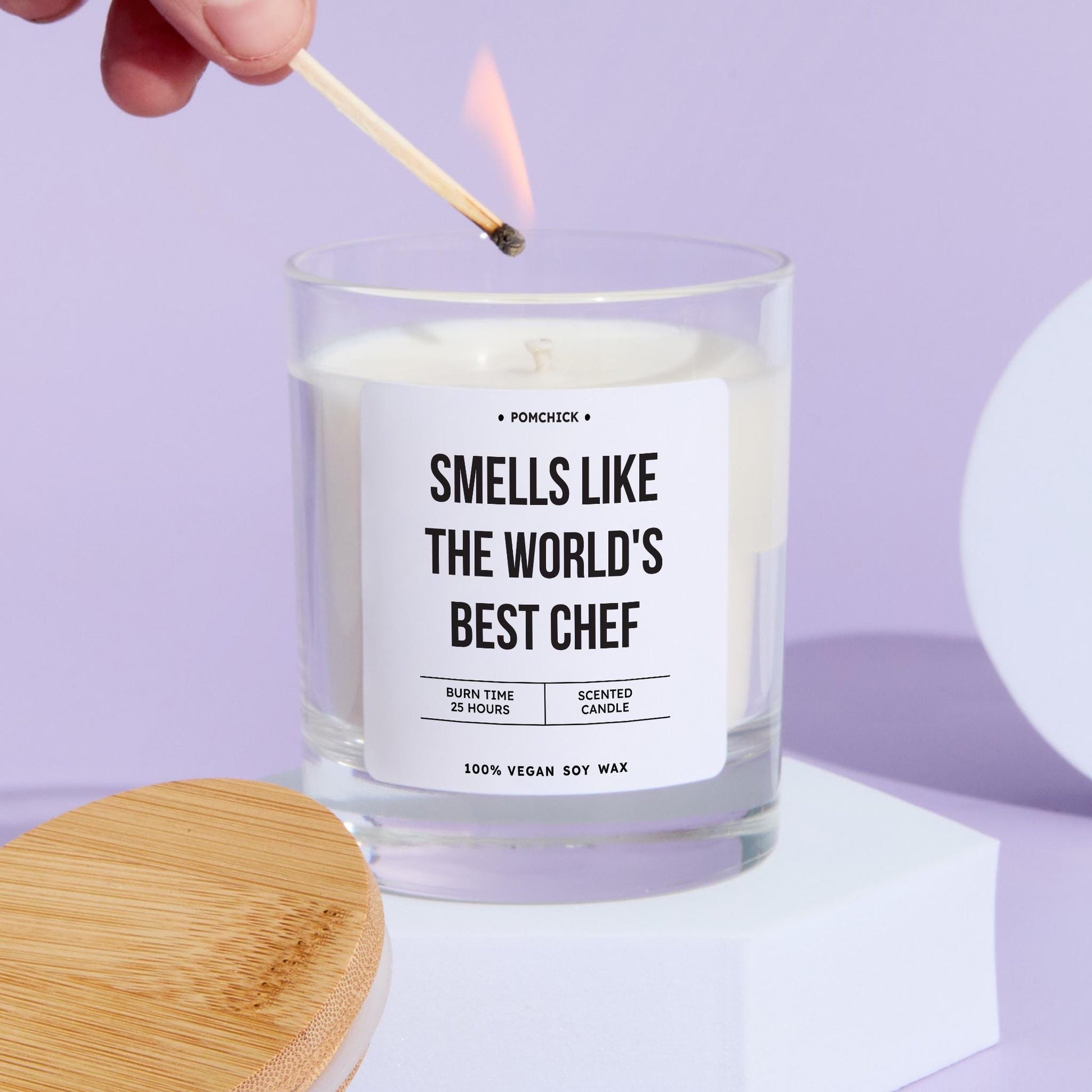 Chef Scented Candle Gift Smells Like the World's Best Chef Fun Keepsake for Culinary Stars Kitchen Lover Cooking Mum Nanny Her Vegan Present