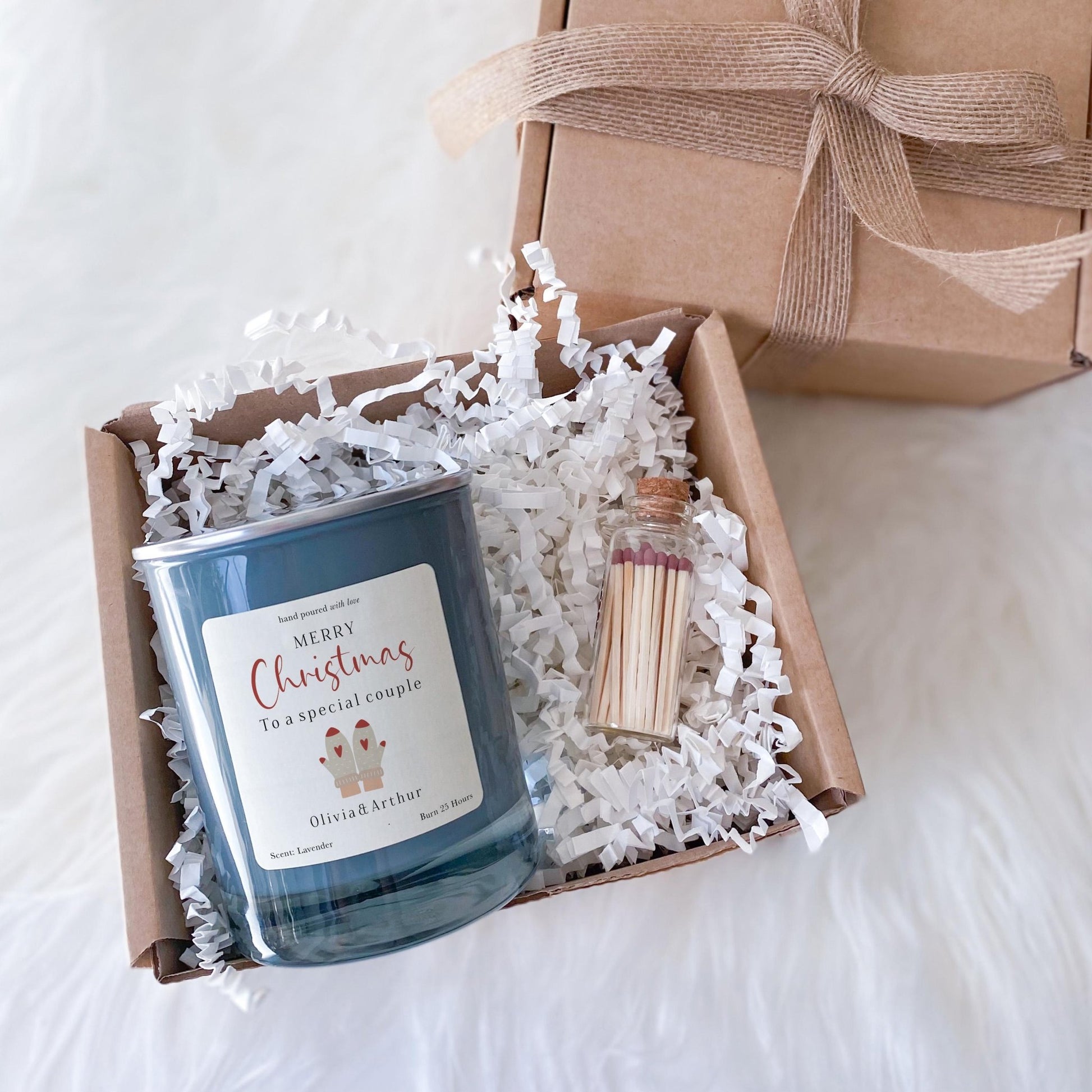 Christmas Candle Gift for Couple – Romantic Present for Husband and Wife, Boyfriend and Girlfriend, Newlyweds