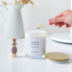 Congrats new mum scented candle with metal lid New mum gift Baby Shower Gift for new mummy First Mother's Day gift New baby congrats