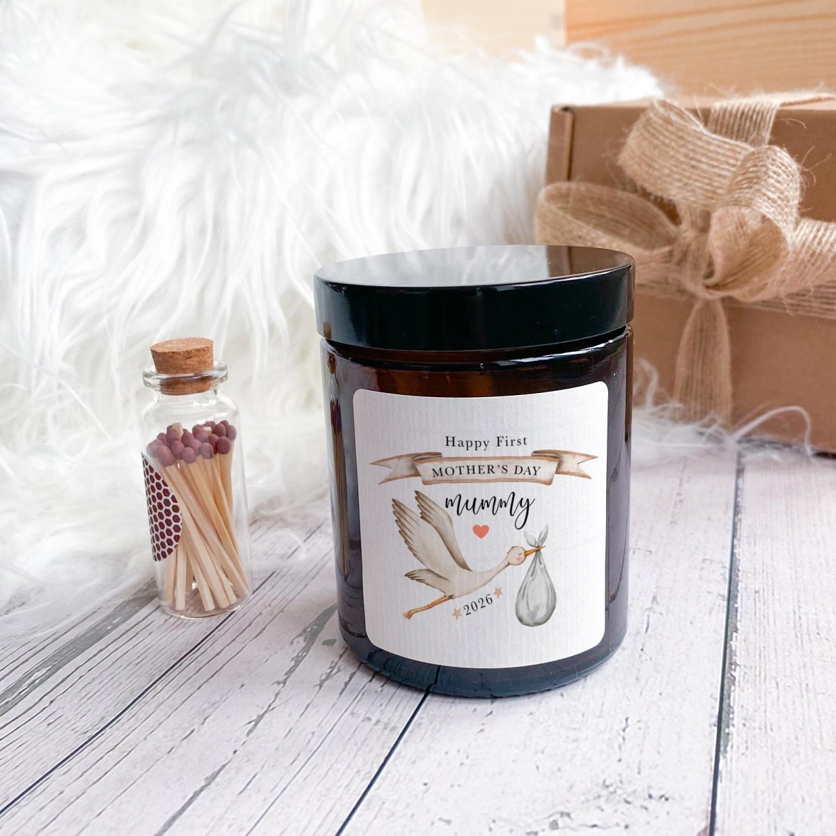 First Mother’s Day Candle Gift for Mummy – New Mum Keepsake with Year – Thoughtful Mother’s Day Present