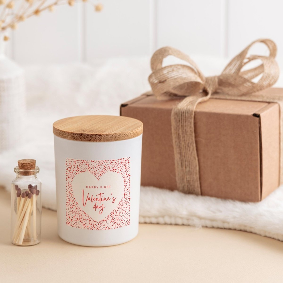 First Valentine’s Day Candle Gift – Romantic Keepsake Jar for Girlfriend